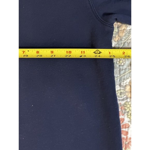 Croft & Barrow Eagle American Flag Crew Sweatshirt Mens Blue Workwear Quilting - Picture 11 of 12